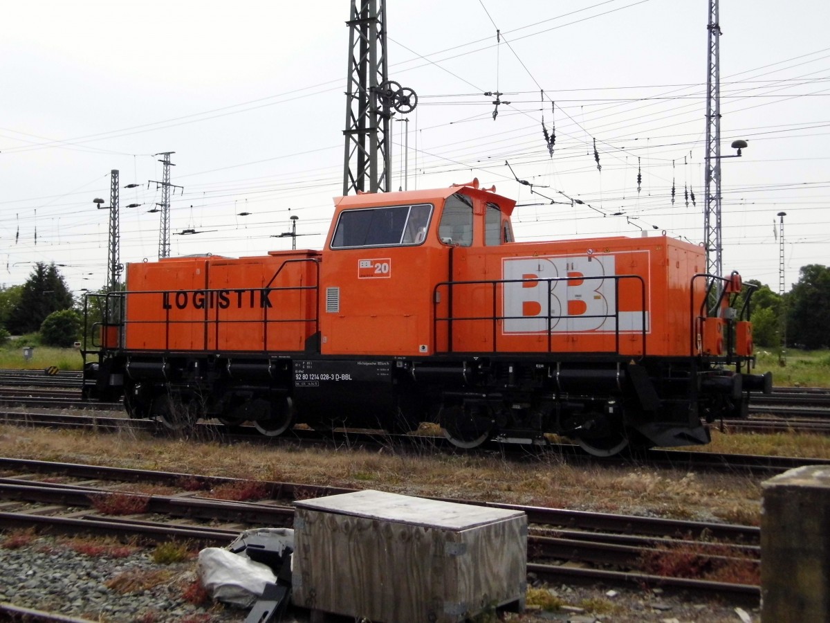Am 31.05.2015 war die 214 028-3 von der BBL Logistik in Stendal abgestellt .