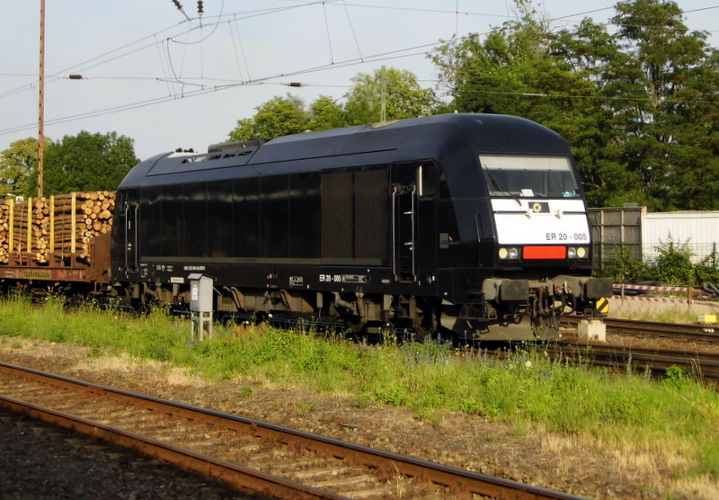 Am 4.07.2014 kam die 223 005 von der MRCE aus Richtung Berlin nach Stendal und fuhr weiter in Richtung  Niedergörne.