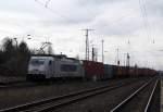 br-7-386-traxx-f/484565/am-11032016-kam-die-386-014-5 Am 11.03.2016 kam die  386 014-5 von METRANS aus Richtung Wittenberge nach Stendal und fuhr weiter in Richtung Magdeburg .