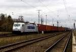 Am 11.03.2016 kam die 386 019-4 von METRANS aus Richtung Wittenberge nach Stendal und fuhr weiter in Richtung Magdeburg .