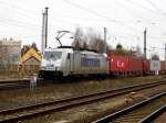 Am 19.03.2016 kam die 386 003-8 von METRANS aus Richtung Salzwedel nach Stendal und fuhr weiter in Richtung Magdeburg.