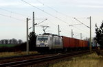 Am 31.03.2016 kam die 386 012-9 von METRANS aus der Richtung Stendal nach Demker und fuhr weiter in Richtung Magdeburg  .