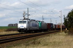 Am 31.03.2016 kam die 386 011-1 von METRANS aus der Richtung Stendal nach Demker und fuhr weiter in Richtung Magdeburg .