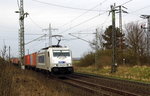 Am 31.03.2016 kam die 386 016-0 von METRANS aus Richtung Magdeburg  und fuhr nach Stendal.