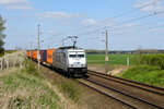 Am 20.04.2016 kam die 386 013-7 von METRANS aus Richtung Stendal und fuhr nach Magdeburg .