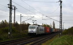 Am 28.04.2016 kam die 386 020-2 von METRANS aus Richtung Magdeburg und fuhr nach Stendal.