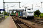 Am 16.06.2016 kam die 386 018-6 von METRANS aus Richtung Braunschweig nach Niederndodeleben und fuhr weiter in Richtung Magdeburg .