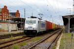 Am 19.06.2016 kam die  386 018-6 von METRANS aus Richtung Magdeburg nach Stendal und fuhr weiter in Richtung Wittenberge .