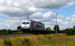 Am 07.07.2016 kam die 386 016-0 von METRANS aus Richtung  Salzwedel und fuhr nach Stendal .