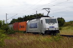 br-7-386-traxx-f/507809/am-14072016-kam-die-386-008-7 Am 14.07.2016 kam die  386 008-7 von METRANS   aus der Richtung Magdeburg nach Demker und fuhr weiter in Richtung Stendal .