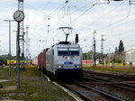 Am 13.08.2016 kam die 386 010-3 von METRANS aus Richtung Salzwedel nach Stendal und fuhr weiter in Richtung Magdeburg .
