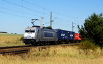 Am 31.08.2016 kam die 386 003-8 von METRANS aus der Richtung Stendal nach Demker und fuhr weiter in Richtung Magdeburg .