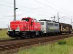 Am 15.09.2015   kamen   die  139 558-1 von der railadventure und die 1002 004-6 von der DB (ALS)  aus der Richtung Stendal nach Demker und fuhr weiter in Richtung Magdeburg .