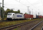 Am 01.10.2016 kam die 386 011-1 von METRANS aus Richtung Salzwedel nach Stendal und fuhr weiter in Richtung Magdeburg .
