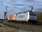 Am 16.01.2021 kam die 386 009-5 von METRANS  aus Richtung Wittenberge und fuhr weiter in Richtung Stendal .