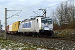 Am 16.01.2021 kam die 386 001-2 von METRANS aus Richtung Wittenberge und fuhr weiter in Richtung Stendal .