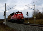 Am 29.03.2016 kam die 261 081-4 von DB aus Niedergörne und fuhr weiter in Richtung Stendal.