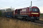 Am 23.01.2021 kam die 273 008-3 von der CLR - Cargo Logistik Rail-Service GmbH, aus der Richtung Magdeburg nach Demker und fuhr weiter in Richtung Stendal.