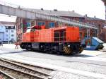 Am 30 .05.2015 stand die 275 001-6 von der MRCE im RAW Stendal bei Alstom Lokomotiven Service GmbH .