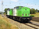 Am 01.08 .2018   die 202 494-1 und die 202 287-9 von der SETG - Salzburger Eisenbahn TransportLogistik GmbH,   .