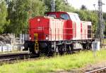 Am 30.06.2014 kam die 203 120-1 von Alstom  aus Richtung Hannover nach Stendal und wurde vor dem Tor abgestellt  vom  RAW  Stendal .