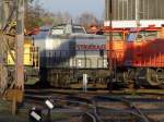  Am 17.10.2014 stand die 203 841-2  von STRABAG Rail GmbH   im RAW Stendal   .