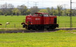 br-1-203-dr-v-100/492655/am-27042016-kam-die-203-116-9 Am 27.04.2016 kam die 203 116-9  von der  EHB Eisenbahn- und Hafenbetriebsgesellschaft Region Osnabrück mbH, aus Richtung Hannover und fuhr weiter in Richtung Stendal .