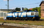 Am 19.08.2016 kamen die  203 221-7 und die 203 208-4  von  der D&D Eisenbahngesellschaft mbH, aus Richtung Salzwedel nach Stendal  .