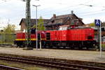 Am 19.04.2017 kamen die 203 118-5 und die  203 117-7 von   ALSTOM      aus Richtung Braunschweig nach Stendal  .