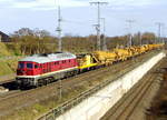 Am 16.03.2017 kam die 232 550-4  von der  DGT - Deutsche Gleis- und Tiefbau GmbH,  aus Richtung Stendal und fuhr weiter in Richtung Salzwedel .