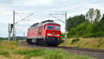 -br-1-233/745998/am-22062021-fuhr-die-233-232-8 Am 22.06.2021 fuhr die 233 232-8 von DB Cargo AG, von Niedergörne nach Stendal .