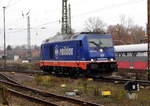 Am 07.12.2016 kam die 076 110-0 von der SETG (Raildox) aus Richtung Niedergörne nach Stendal und fuhr weiter in Richtung Braunschweig .