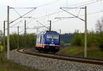 Am 03.05.2017 kam die 76 110-0 von Raildox aus Richtung Stendal und fuhr nach Niedergörne .