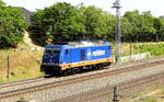 Am 09.06.2017 kam die 076 109-2 von Raildox aus Richtung Stendal und fuhr nach Niedergörne .