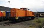 -br-1-293-dr-v-100/432929/am-30-052015-stand-die-293 Am 30 .05.2015 stand die 293 023-8 von der MTEG (Press) im RAW Stendal bei Alstom Lokomotiven Service GmbH .