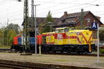 Am 28.09.2017 kamen die 214 011-9  von ALS und die 298 052-2 von der MEG - Mitteldeutsche Eisenbahn GmbH,  aus Richtung Braunschweig nach Stendal .