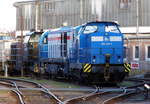 Am 07.01.2018 stand die 293 046-7 von  der Press ist verkauft an  ALSTOM Lokomotiven Service GmbH.