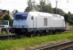 Am 4.07.2014 kam die 76 110 von der BTK  aus Richtung Hannover nach Stendal und ist Vermiete an der Pressnitztalbahn .