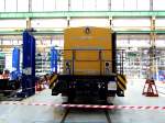 Am 30 .05.2015 stand die 293 009-7 von der DB  Bahnbau Gruppe  im RAW Stendal bei Alstom Lokomotiven Service GmbH .