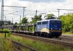 Am 2.07.2014 kam die 140 866-5 von der EVB aus Richtung Braunschweig nach Niederndodeleben und fuhr weiter in Richtung Magdeburg .