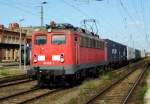 Am 19.07.2014 kam die 139 285-1 von der EGP aus Richtung Magdeburg nach Stendal und fuhr weiter in Richtung Wittenberge.