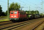 Am 1.08.2014 kam die 140 853-3 von der EGP aus Richtung Braunschweig nach Niederndodeleben und fuhr weiter in Richtung Magdeburg .