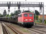 Am 24.09.2014 kam die 140 853-3 von der EGP aus Richtung Braunschweig nach Niederndodeleben und fuhr weiter in Richtung Magdeburg .