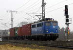 Am 11.01.2018 kam die 140 857-4 von der EGP – Eisenbahngesellschaft Potsdam, aus Richtung Stendal und fuhr weiter in Richtung Salzwedel.