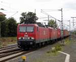 Am 30.08.2014 kam die 143 179-0  von der MEG nach Dessau und fuhr weiter in Richtung Magdeburg.