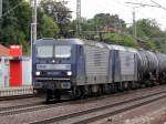 Am 24.09.2014 kamen die 143 038-7 (121)und die  143 554-4 (117) von der RBH aus Richtung Magdeburg nach Niederndodeleben und fuhr weiter in Richtung Braunschweig .