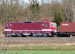 Am 22.03.2017 kam die 243 650-9 von DeltaRail GmbH,  aus Richtung Stendal und fuhr weiter in Richtung Wittenberge .