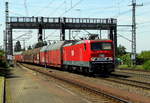 Am 18.05.2017 kam die  143 344-0 von der MEG - Mitteldeutsche Eisenbahn GmbH,   aus Richtung Braunschweig nach Niederndodeleben und fuhr weiter in Richtung Magdeburg .