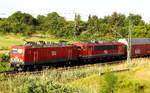 -br-6-143-dr-243-private/562764/am-22062017-kamen-die-143-257-4 Am 22.06.2017 kamen die  143 257-4 und die 155 249-6 von der MEG - Mitteldeutsche Eisenbahn GmbH, aus Richtung Braunschweig und fuhr nach Stendal .