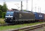 Am 1.07.2014 kam 185 555-0 von der MRCE aus Richtung Salzwedel nach Stendal und fuhr weiter in Richtung Magdeburg.